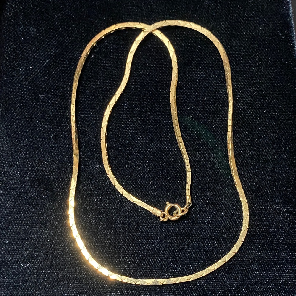 Vintage 20” Fancy Gold chain Necklace